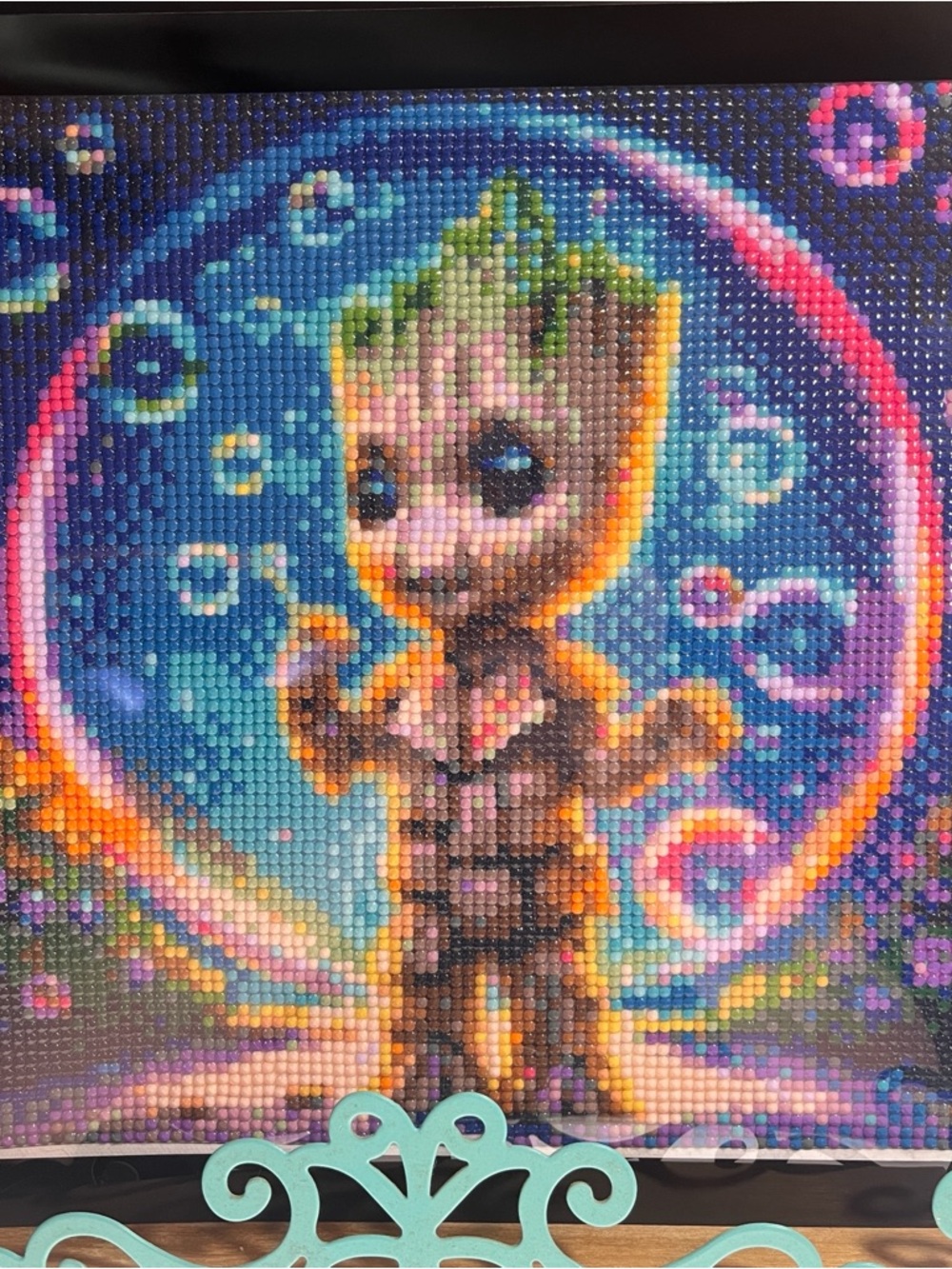 #19 Baby Groot Diamond Painting Wall Art - Multicolor